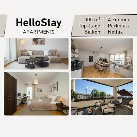 Appartement Luxurioeses 4-zimmer-apt Im Japandi-stil I Top-lage I Familienfreundlich I Balkon I Kueche I Netflix I Kostenloser Parkplatz I 105 M2 *